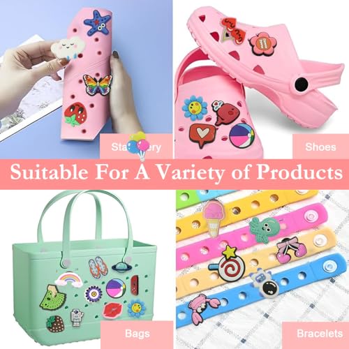 MAYCREATE® 70PCS Cartoon Random Shoe Charms and Pins Cute for Sandals Decoration Women Boys Girls Clog Accessories Party Favor MAYCREATE® 70PCS Cartoon Random Shoe Charms and Pins Cute for Sandals Decoration Women Boys Girls Clog Accessories Party Favor